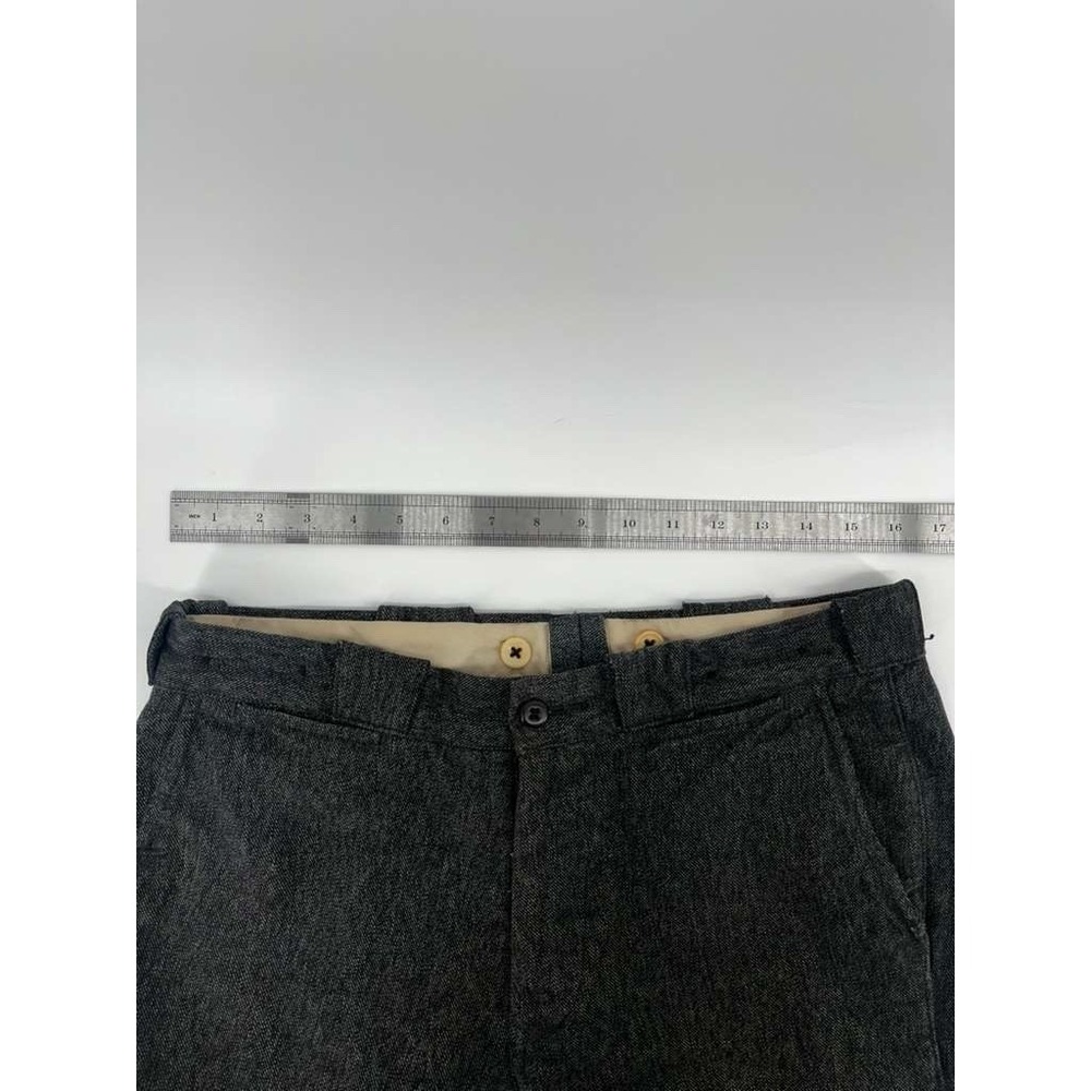 Vintage Polo Ralph Lauren Modern GI Pants Twill Weave Gray Rib Cotton Size 32x32 - Picture 9 of 15